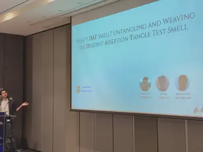 Presenting the paper at ASE 2025